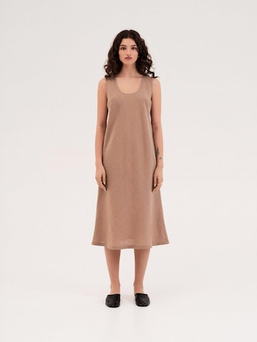 AmourLinen Dress 'Ines' in Brown