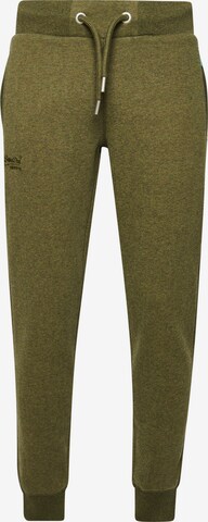 Superdry Tapered Pants in Green: front