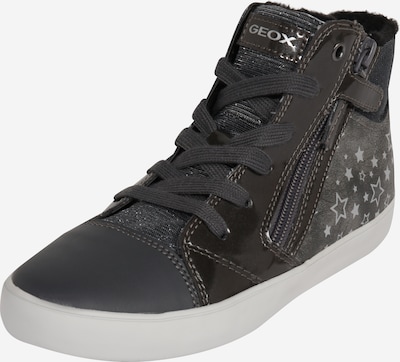 GEOX Kids Sneaker in dunkelgrau / silber, Produktansicht
