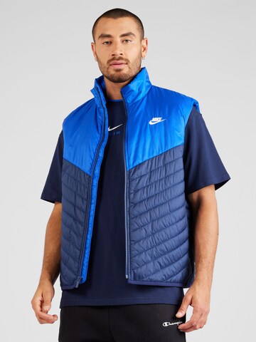 Nike Sportswear Vest in Blue: front