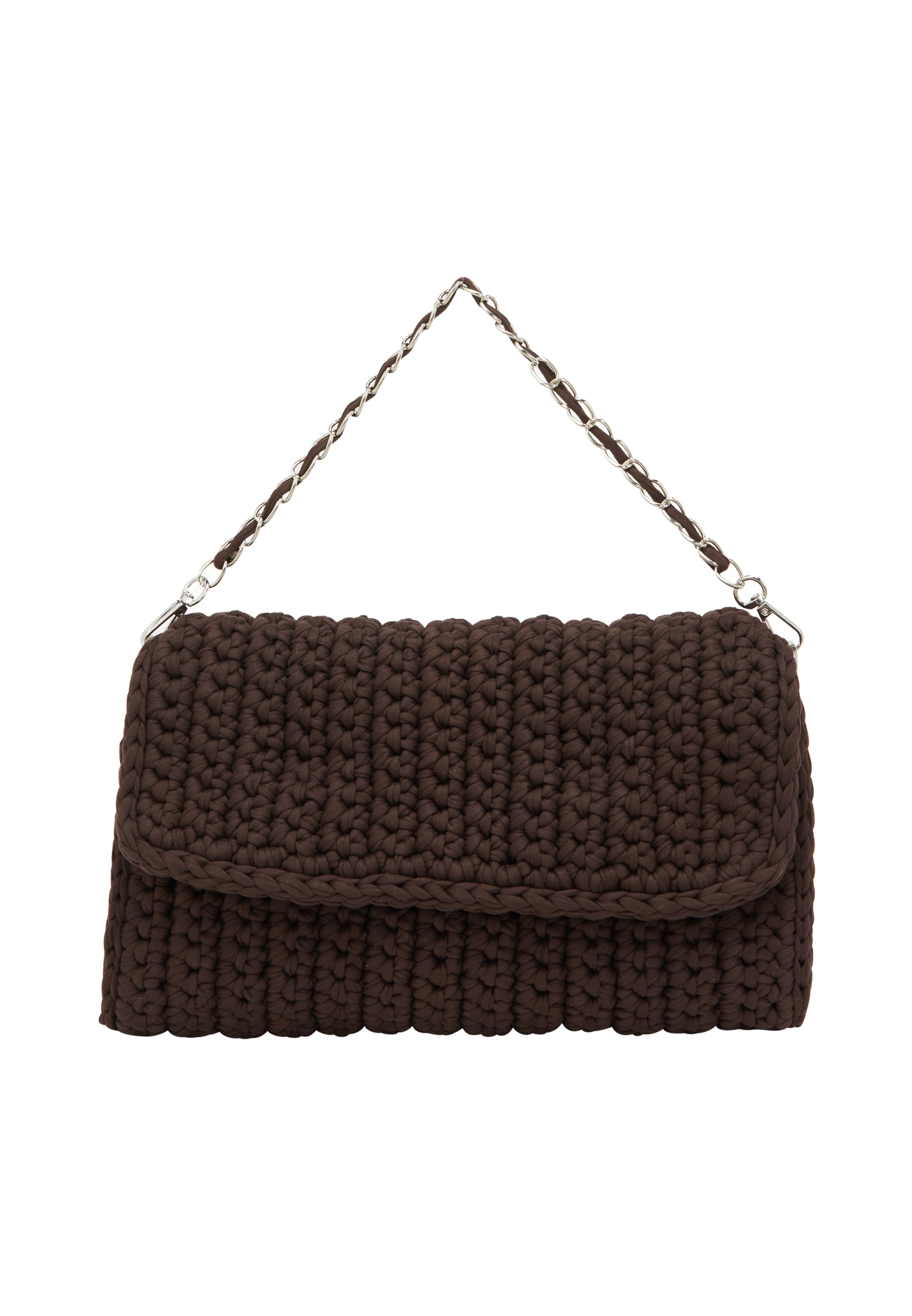 ebeeza Clutch in Braun: Vorderseite