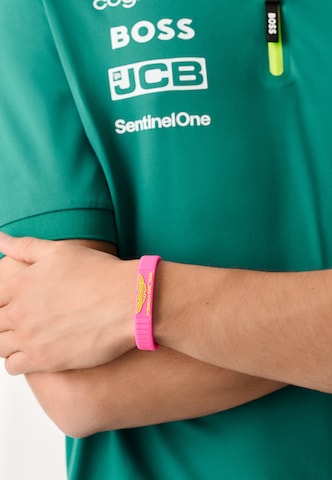 Aston Martin Aramco Formula One™ Team Armband in Roze: voorkant