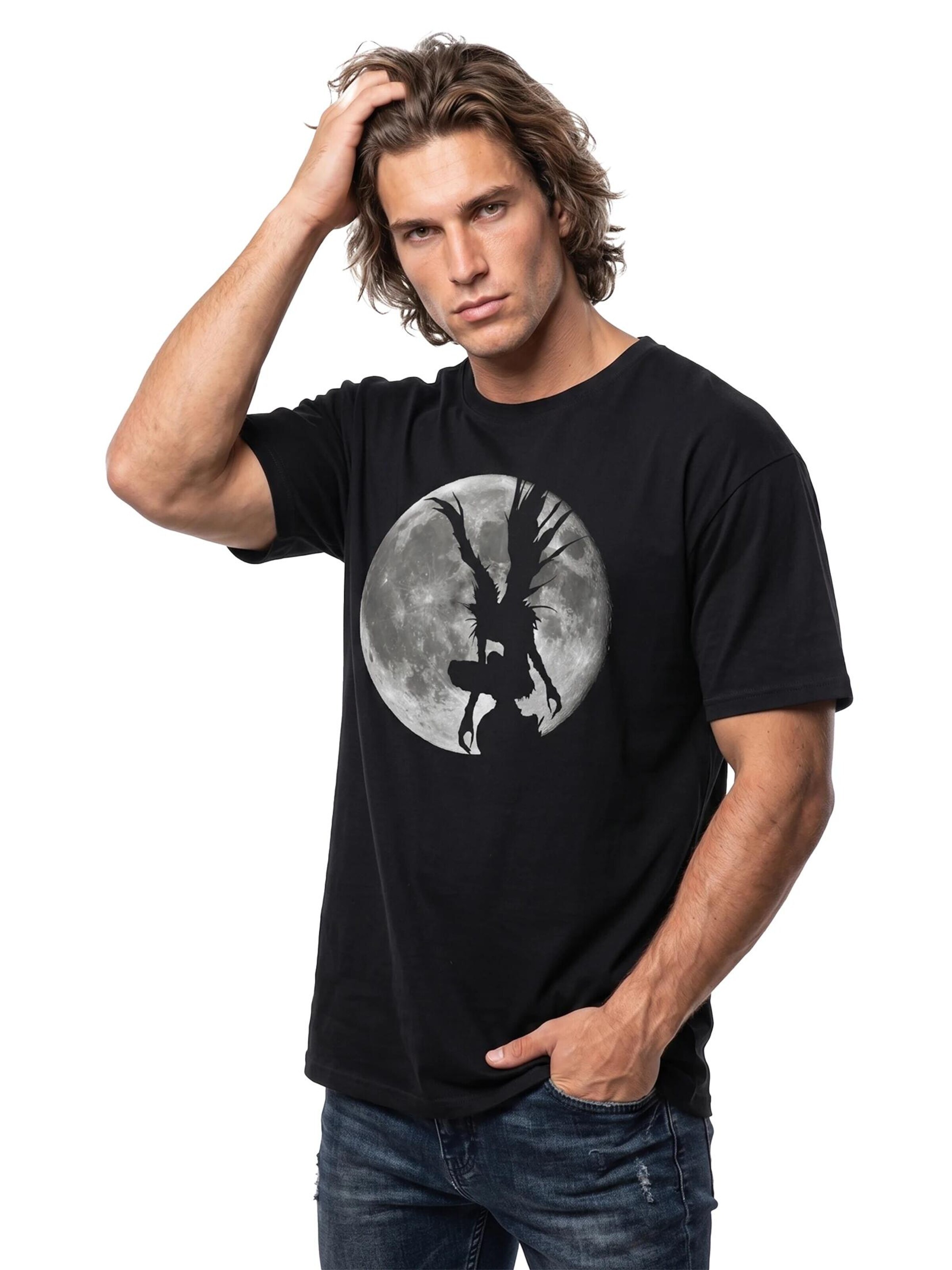 MAKAYA Shirt 'L Moon Shadow'‌‌‌‌‌ in Schwarz
