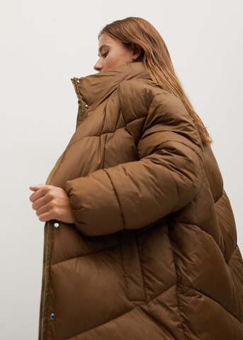 MANGO Winter Coat 'Kellogs' in Brown