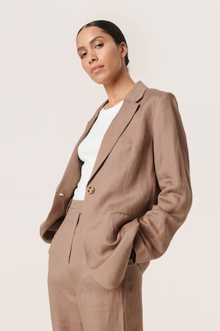 Blazer 'Kimina' SOAKED IN LUXURY en marron