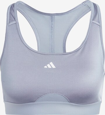 Soutien-gorge de sport 'Powerreact Medium-Support' ADIDAS PERFORMANCE en violet : devant