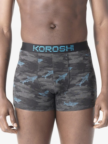 Boxeri de la KOROSHI pe gri: față