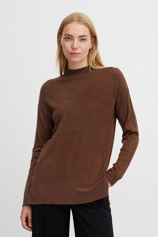 Pull-over b.young en marron : devant