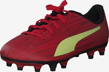 PUMA Athletic Shoes 'Rapido III FG/AG Jr. 106576' in Red: front