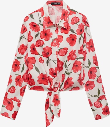 MANGO Pusero 'POLA' värissä valkoinen: etupuoli