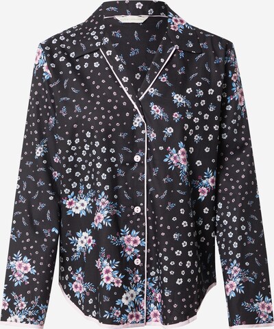 Cyberjammies Schlafshirt 'Hannah' in kitt / rauchblau / rosa / schwarz, Produktansicht