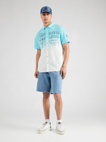 CAMP DAVID Regular fit Button Up Shirt in Blue