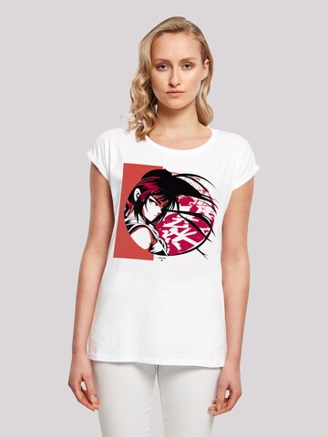 T-shirt 'Manga Girl Japan' F4NT4STIC en blanc : devant