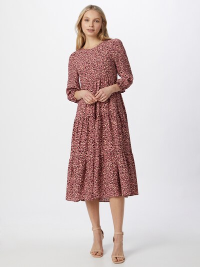 Mavi Kleid in rosé / schwarz / weiß, Modelansicht