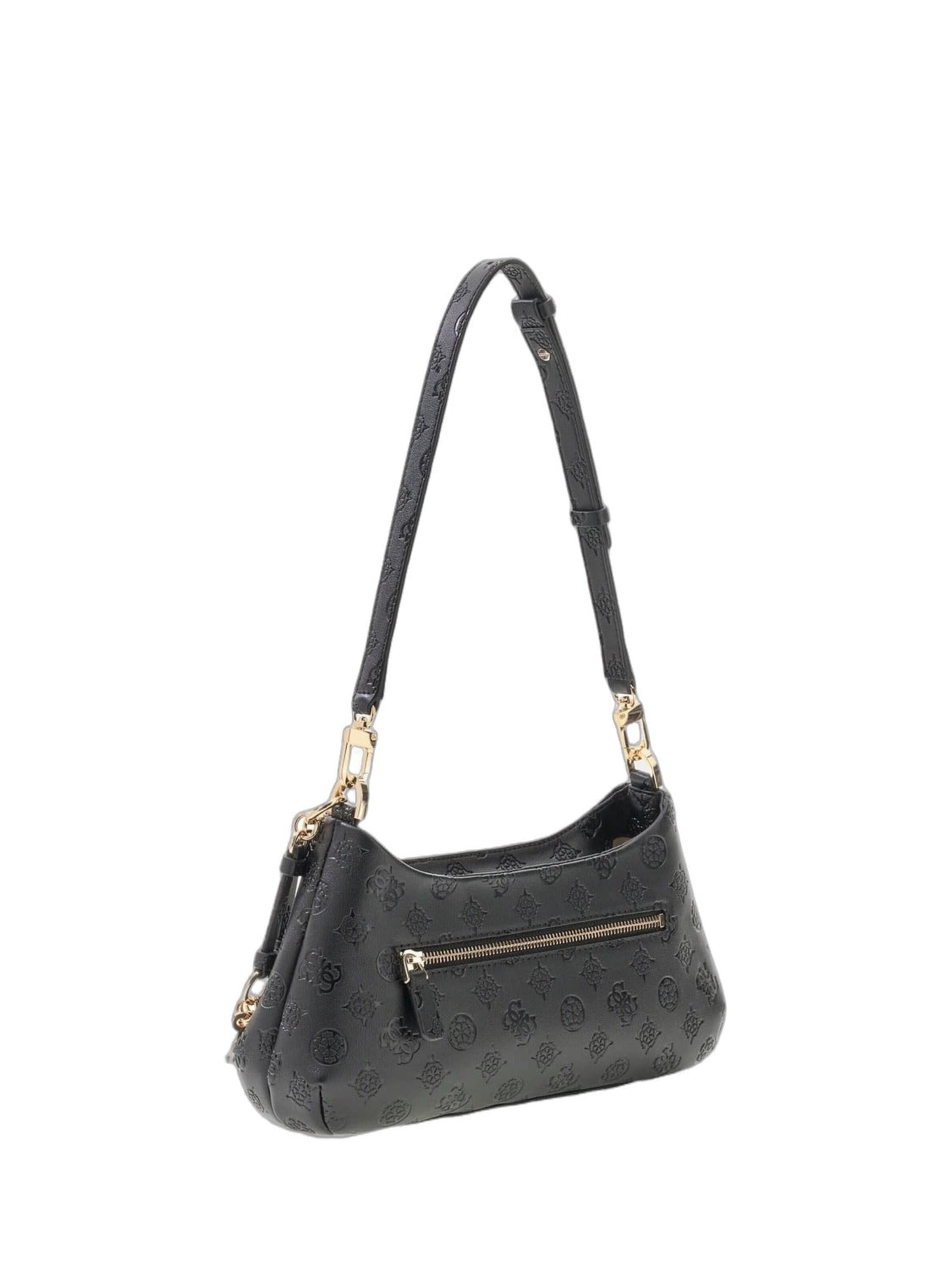 GUESS Taška cez rameno 'Guess Sac Bandoulière Carmella Black Logo' - Čierna