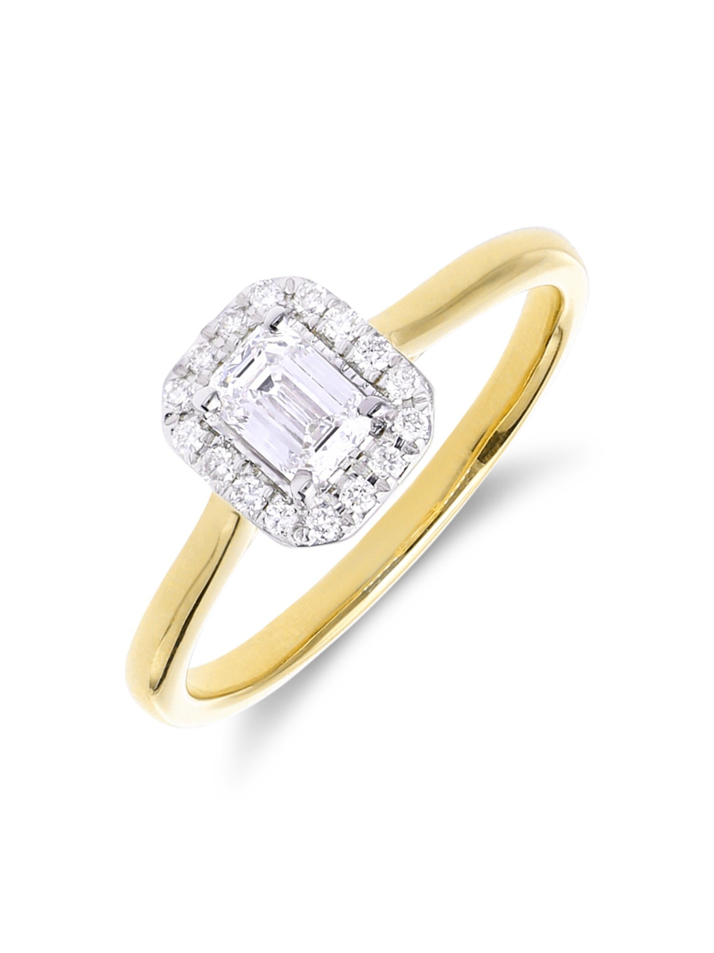 Lucardi Ring in Goud: voorkant