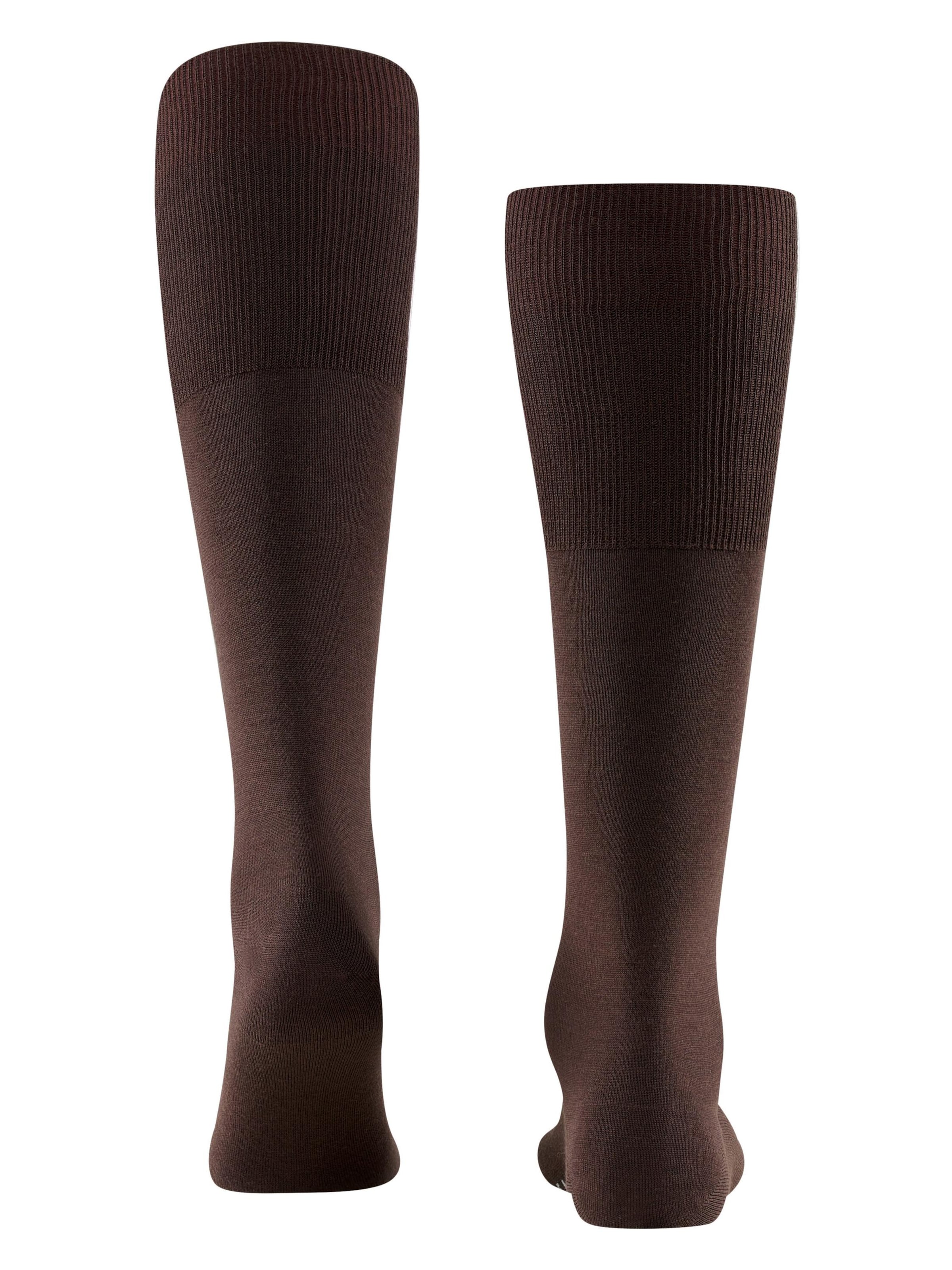 FALKE Knee High Socks 'Airport' in Brown