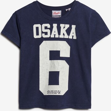 T-shirt 'Osaka 6' Superdry en bleu : devant