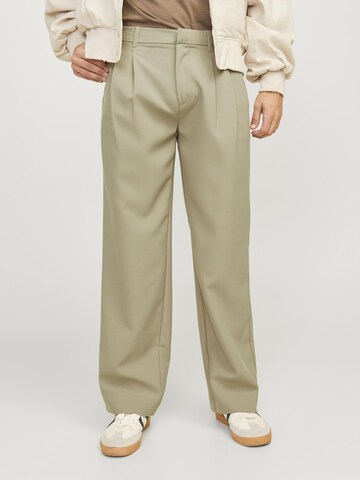 Wide Leg Pantalon à pince 'JPSTBill JJDaytona' JACK & JONES en gris : devant