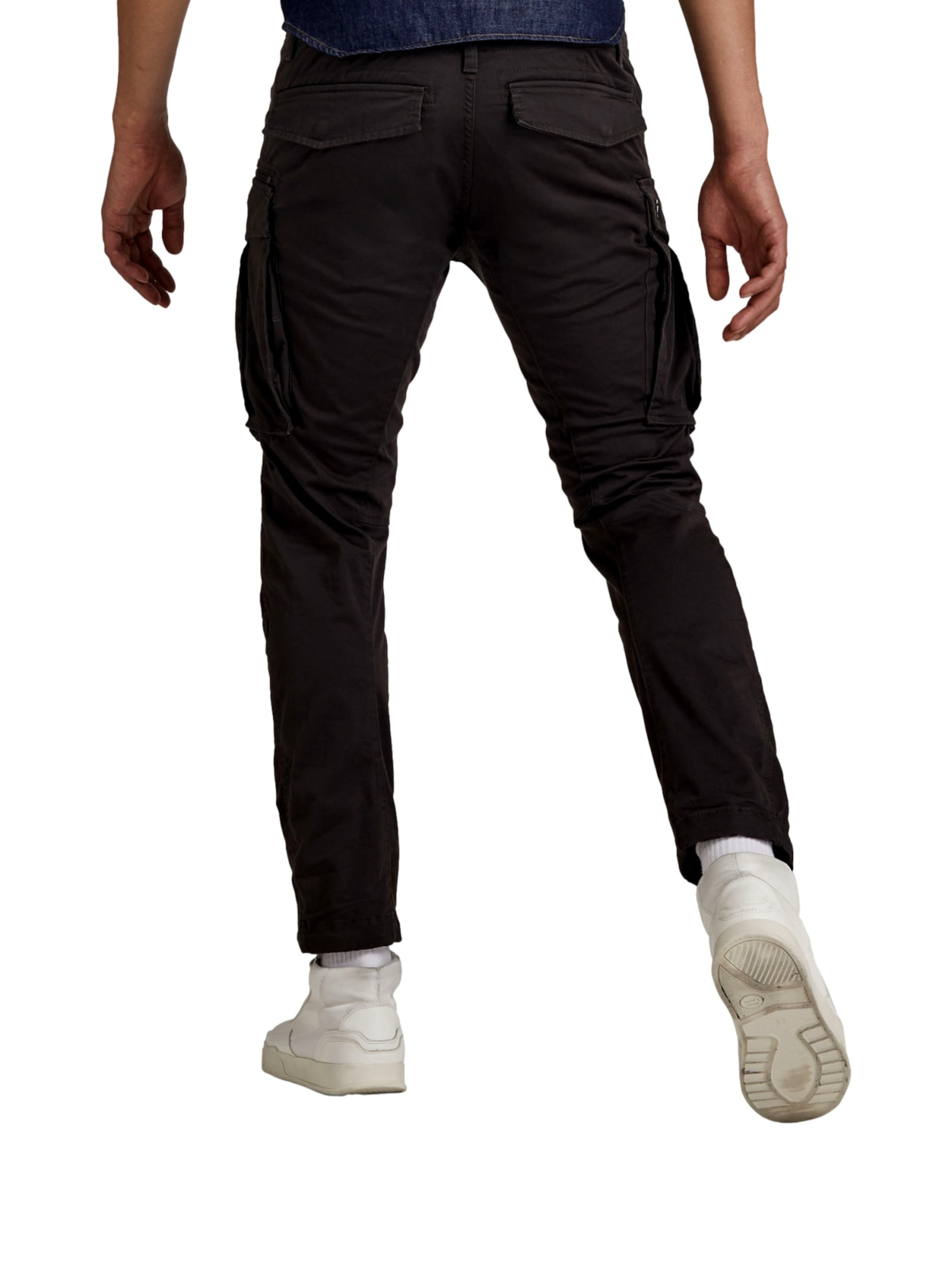 G-STAR Zwężany krój Bojówki 'Zip 3D' w kolorze szary