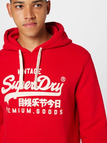 Superdry Sweatshirt 'Vintage' in Red