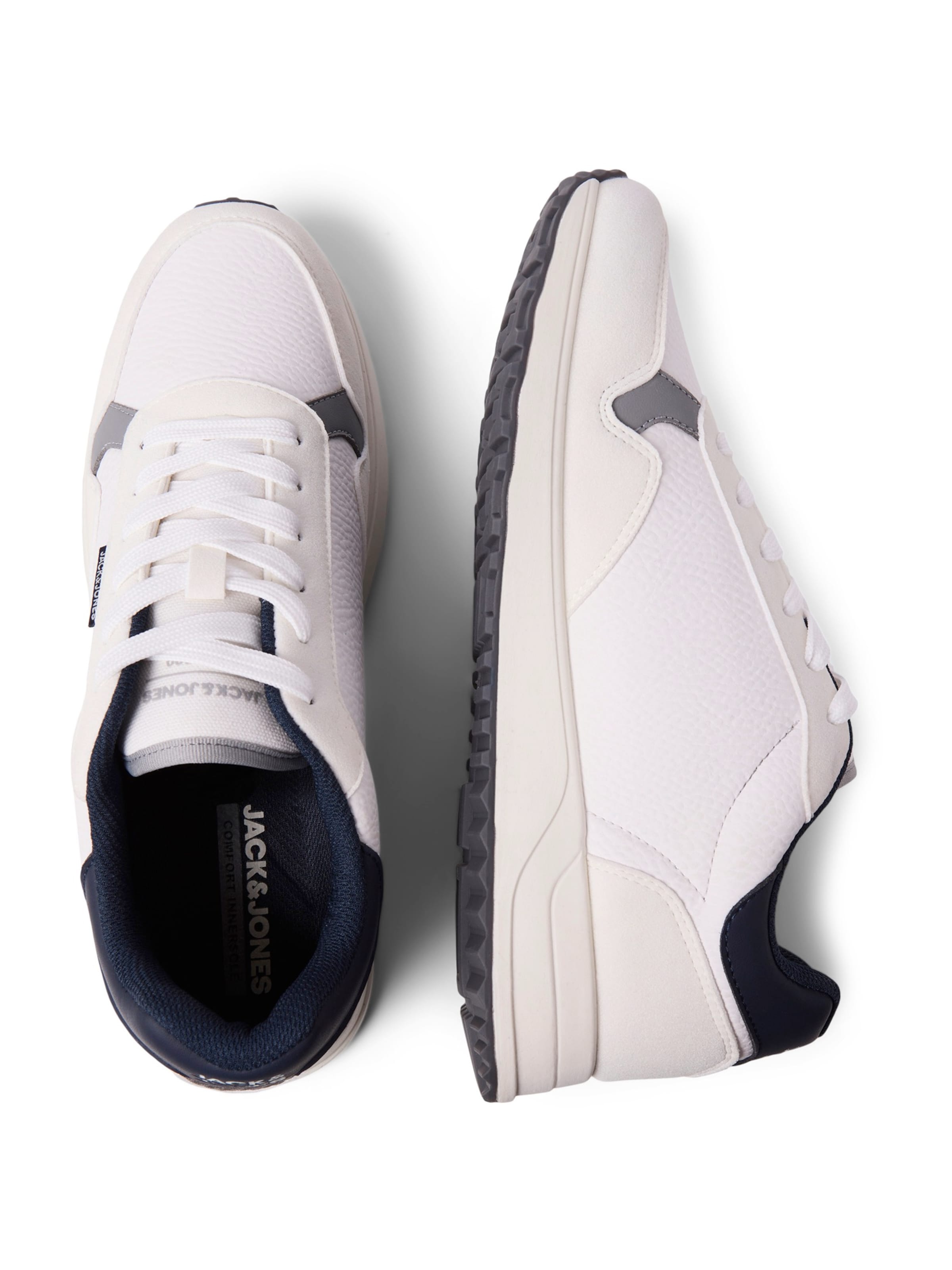 JACK & JONES Σνίκερ χαμηλό 'JFWBOWDEN' σε λευκό