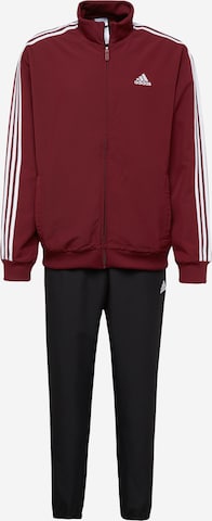 sarkans ADIDAS SPORTSWEAR Treniņtērps '3-Stripes ': no priekšpuses