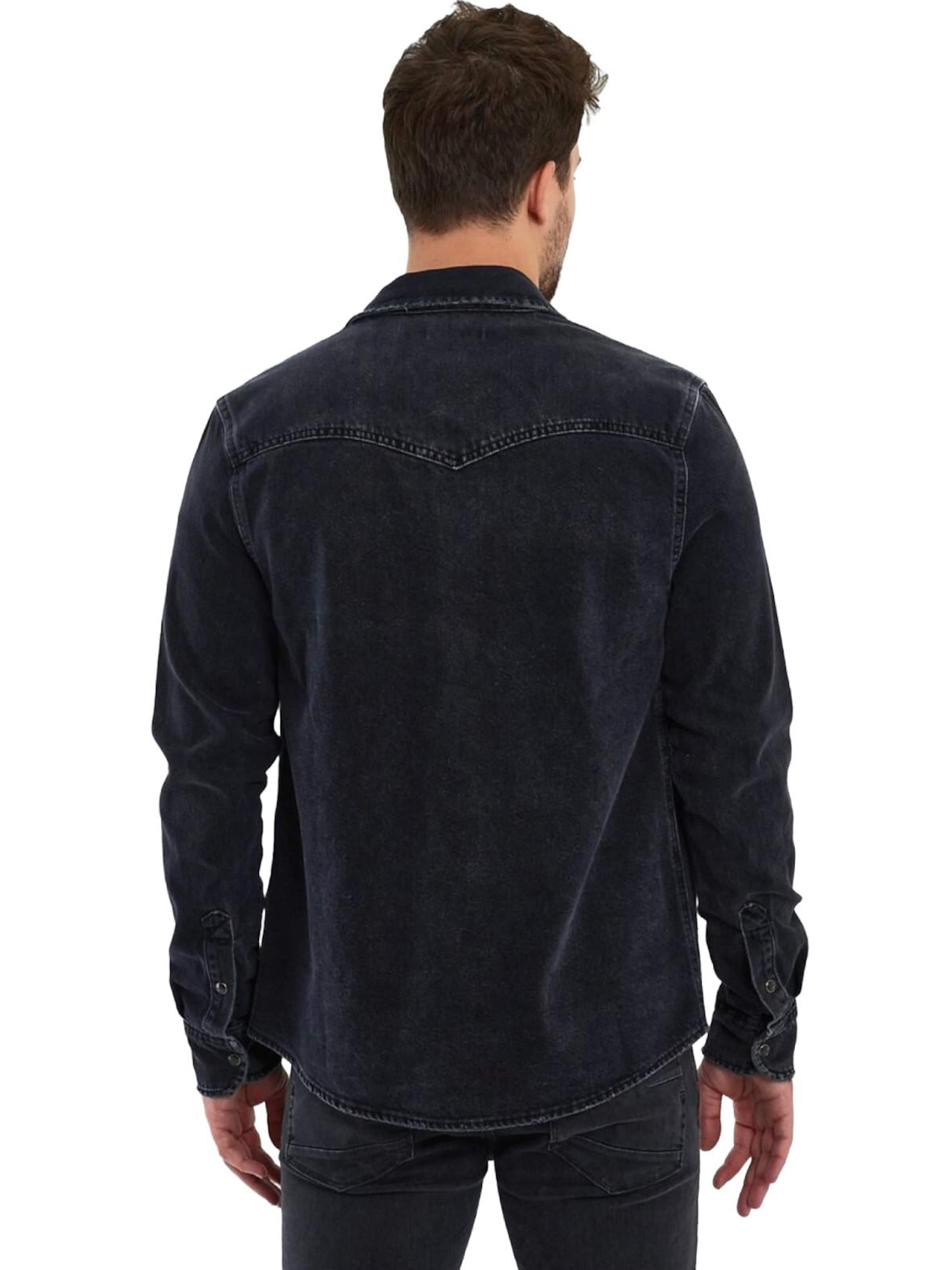 LTB Jeans - Camiseta 'LTB Jeans Herren Rohan Denimhemd' en azul