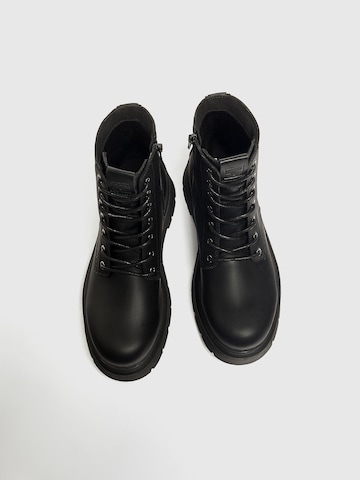 Bottines à lacets Pull&Bear en noir