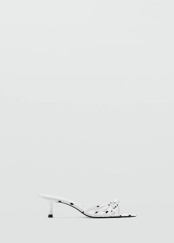 MANGO Sandals in White: front