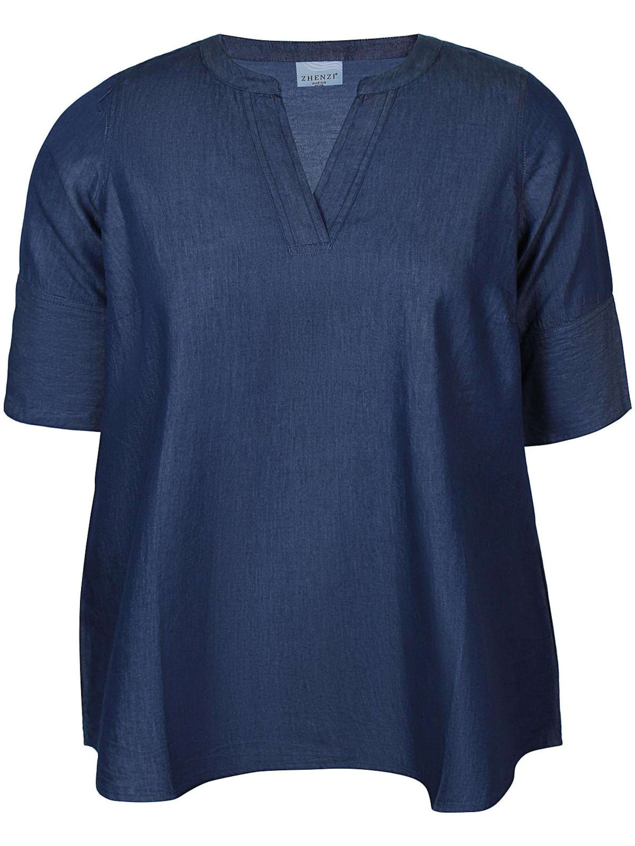 Zhenzi Blouse in Blue: front