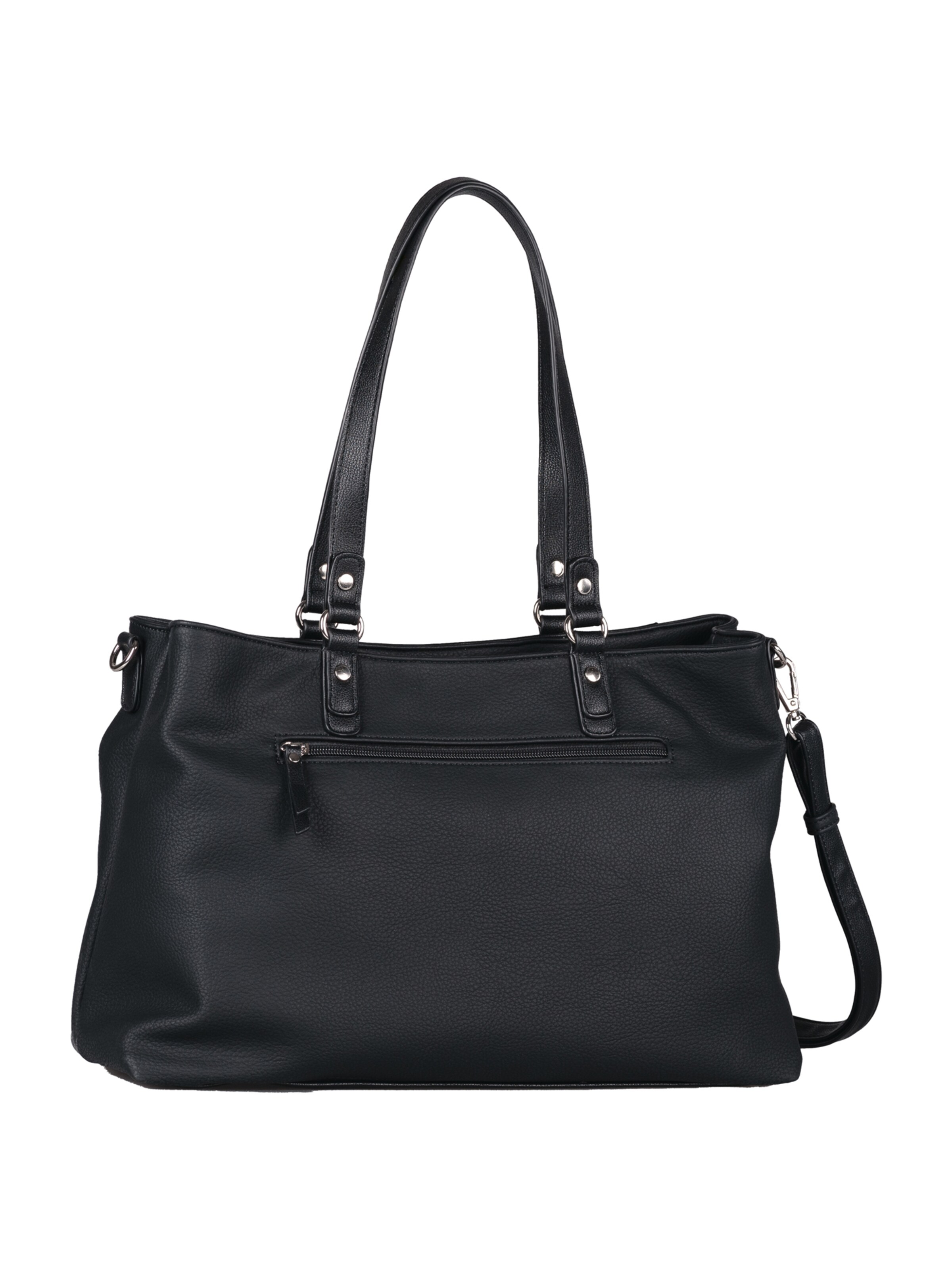 TOM TAILOR Shopper 'Larea' in Zwart