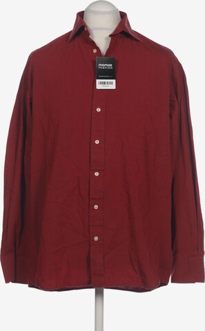Commander Button Up Shirt in L in Red: front