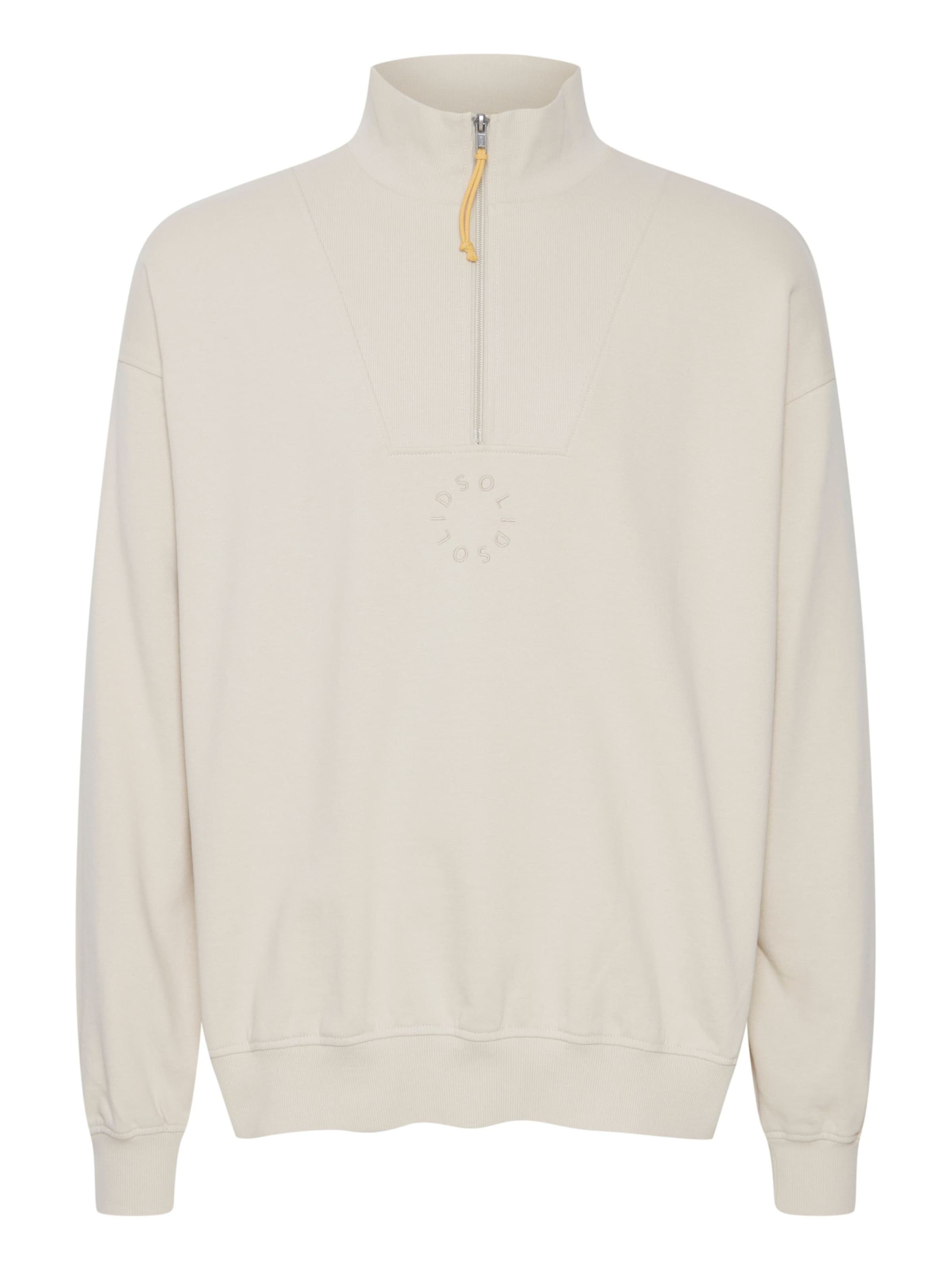 !Solid - Sweatshirt 'ILHAM' em bege: frente