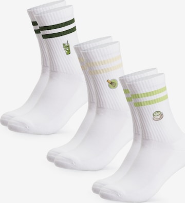 Occulto Sportsokken 'Summer' in Groen: voorkant