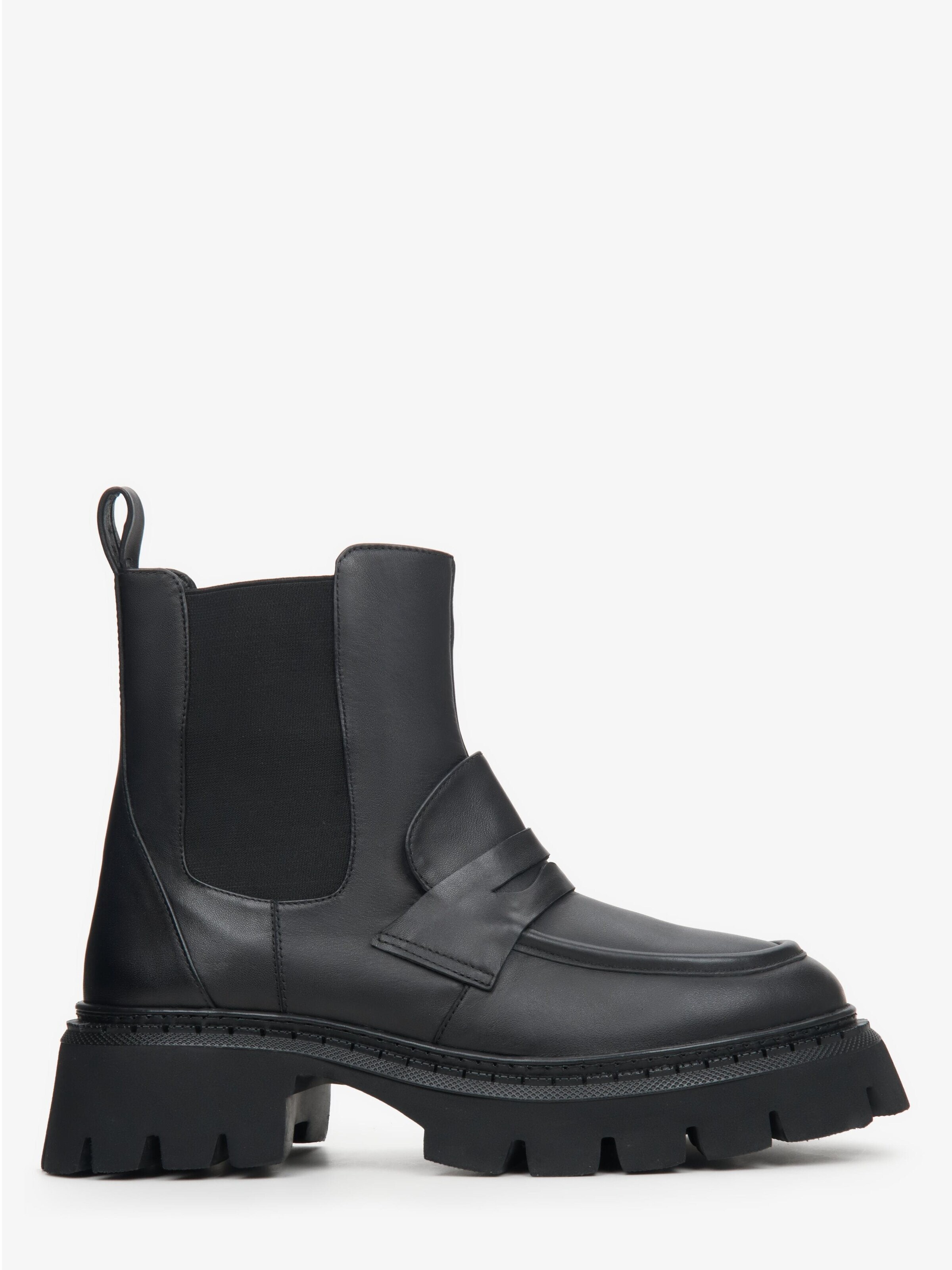 Estro Chelsea boots '1145-05' in Zwart: voorkant