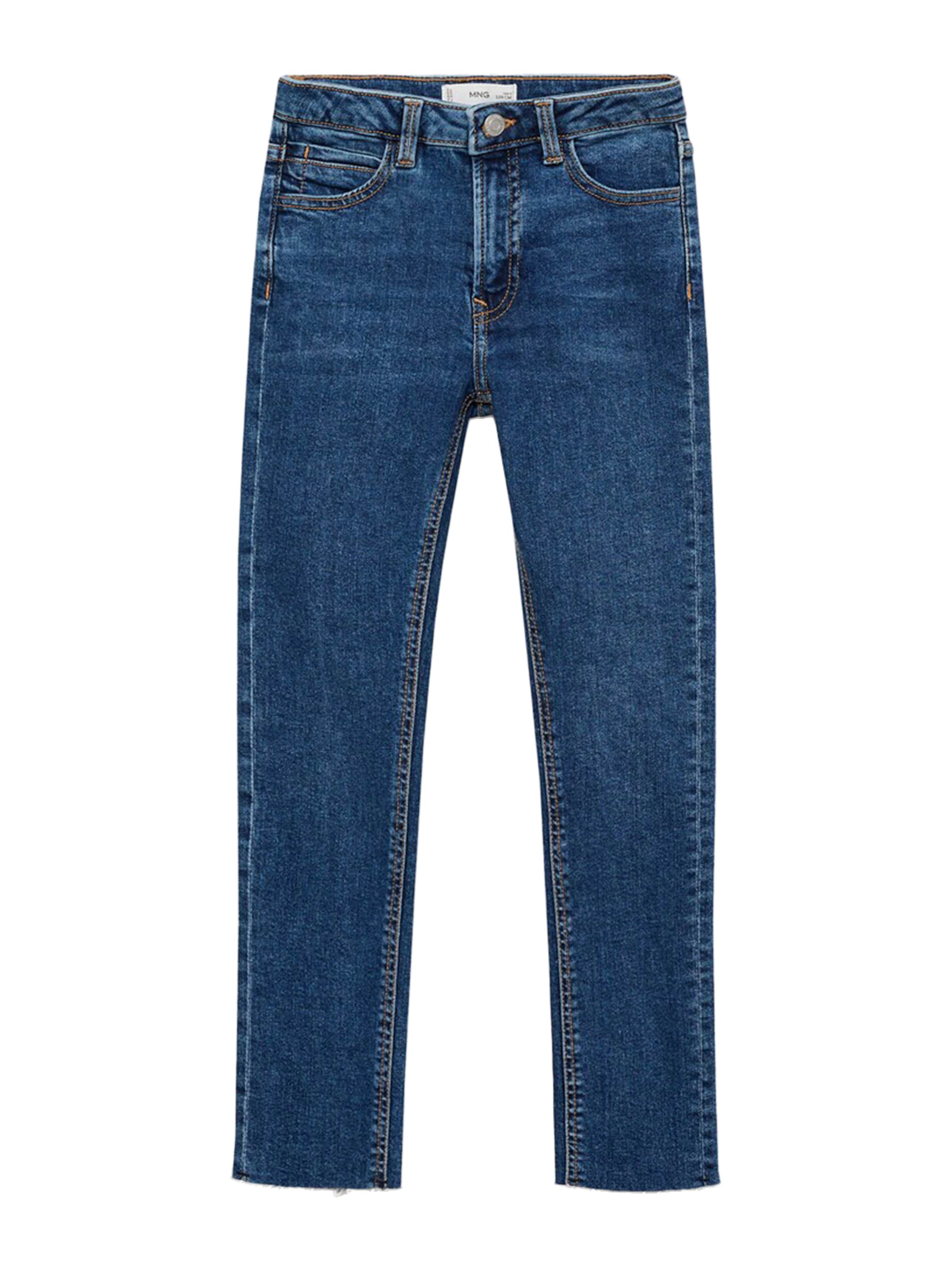 MANGO KIDS Skinny Kavbojke | modra barva: sprednja stran