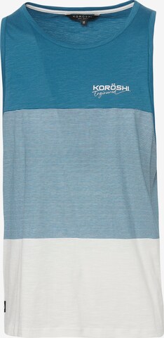 KOROSHI Shirt in Blauw: voorkant