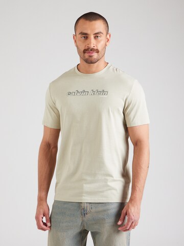 Calvin Klein Jeans T-Shirt in Grau: Vorderseite