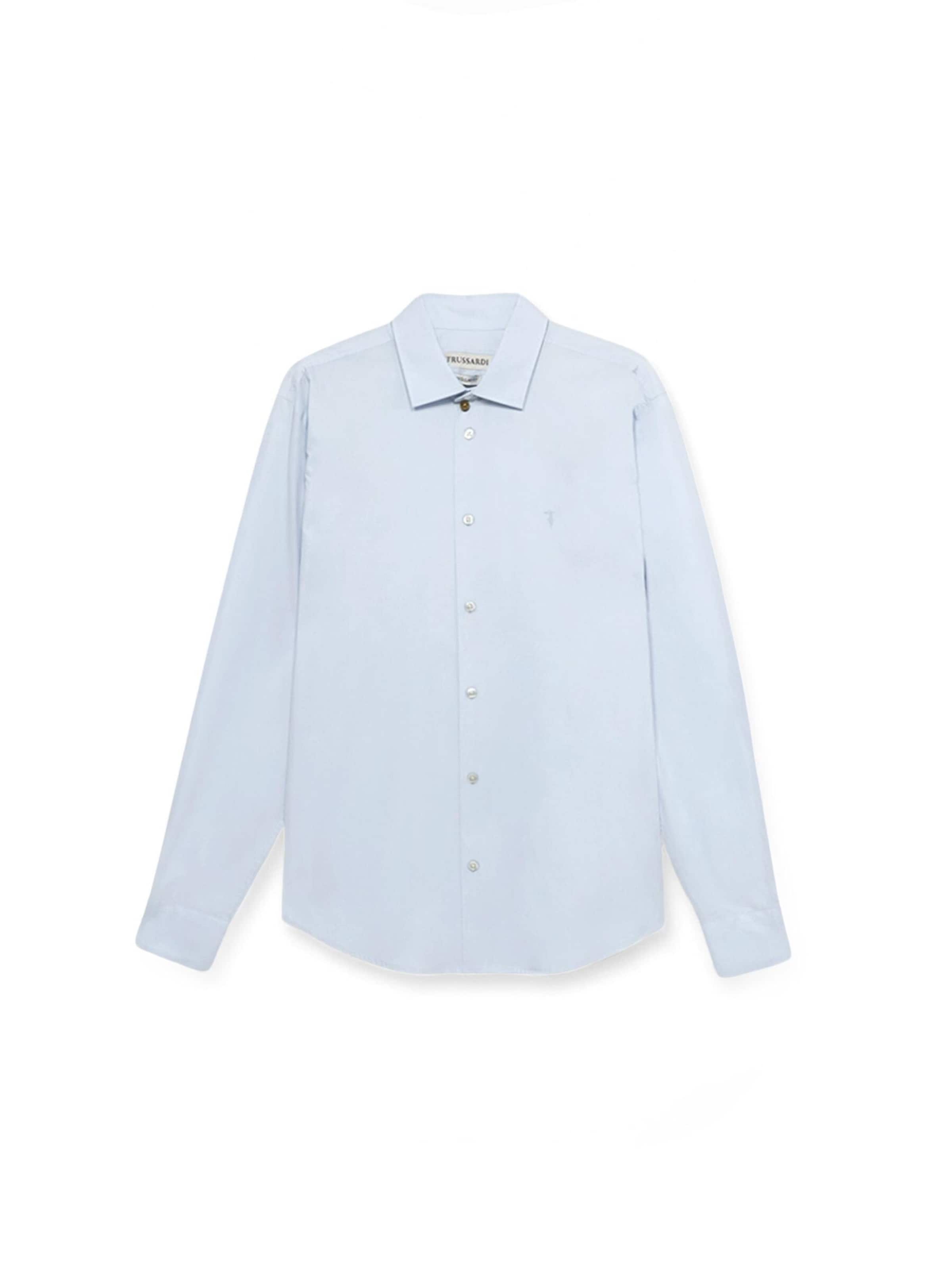 Trussardi Regular fit Button Up Shirt in Blue