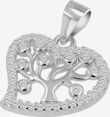 Akzent Pendant '"Kenna" aus 925 Sterlingsilber, rhodiniert, langlebig' in Silver: front