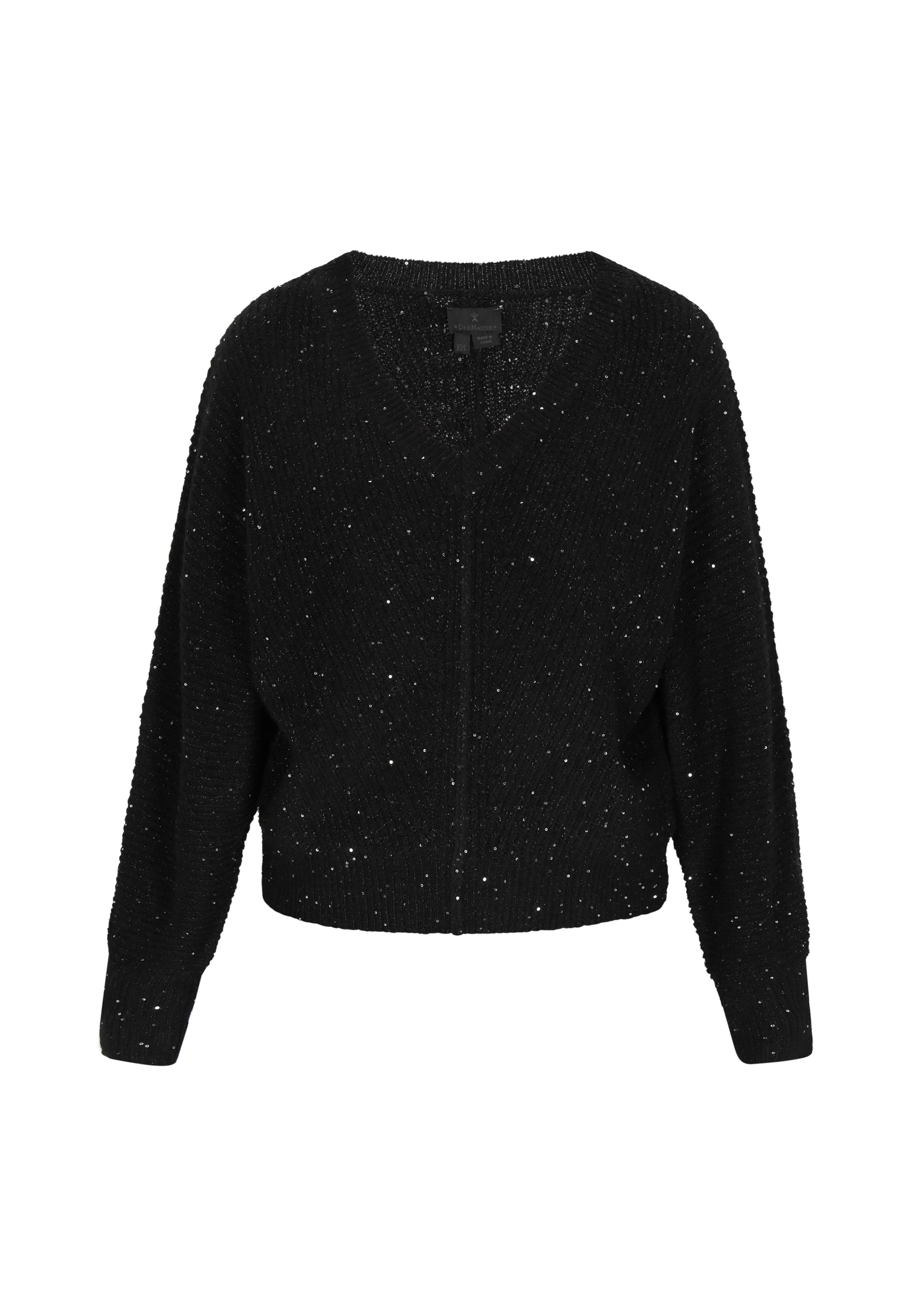 DreiMaster Klassik Sveter - Čierna: predná strana