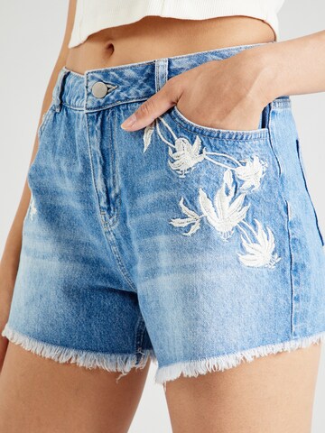 ABOUT YOU Regular Damen - Jeans 'Gemma Shorts' in Blau