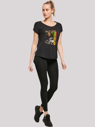 F4NT4STIC Shirt 'Bob Marley Freedom Vintage Reggae Music' in Schwarz
