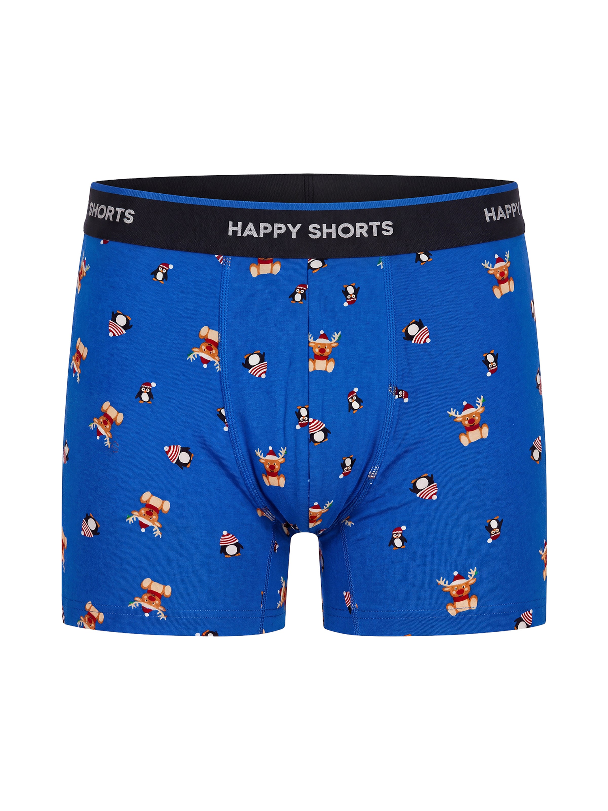 Boxers ' Jersey X-Mas ' Happy Shorts en bleu
