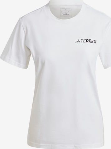 T-shirt fonctionnel ADIDAS TERREX en blanc : devant