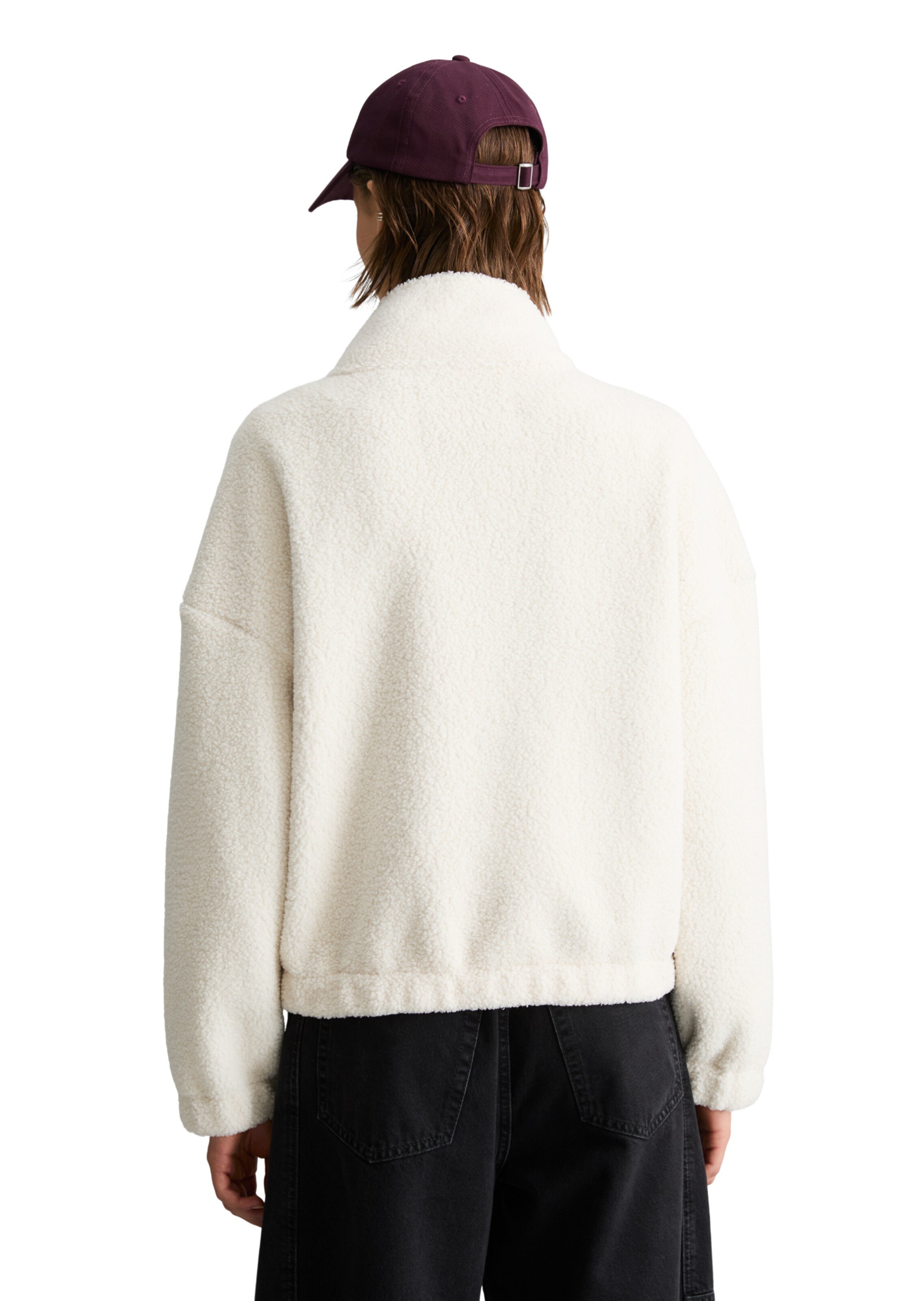 Marc O'Polo DENIM Fleece jas in Wit