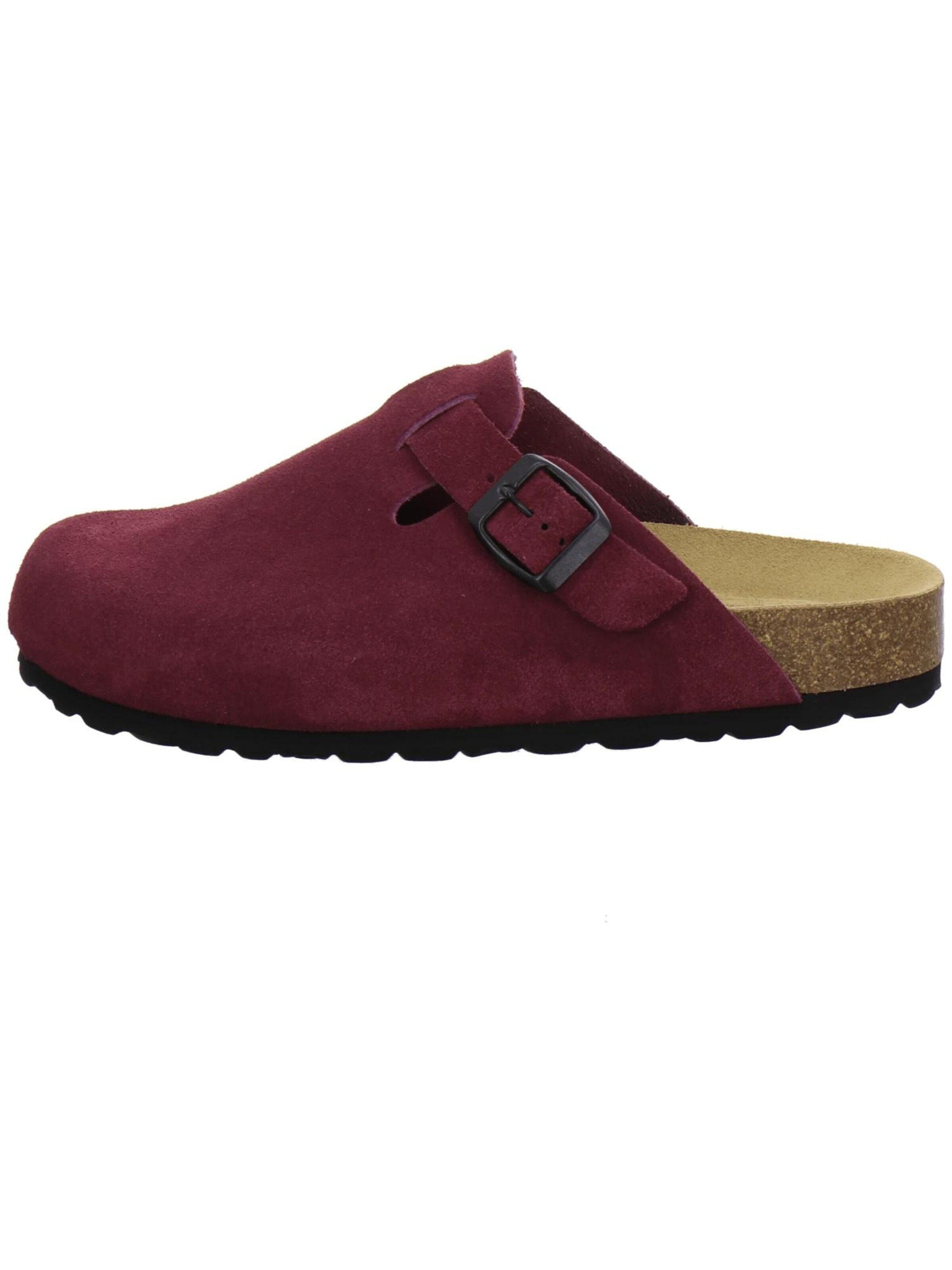 Sabots 'Clogs Damen beere Veloursleder' AFS-Schuhe en violet