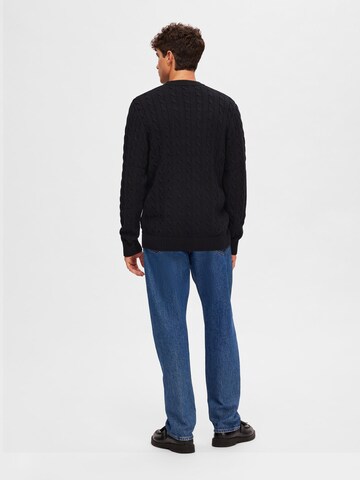 Pull-over 'SLHRYAN' SELECTED en noir