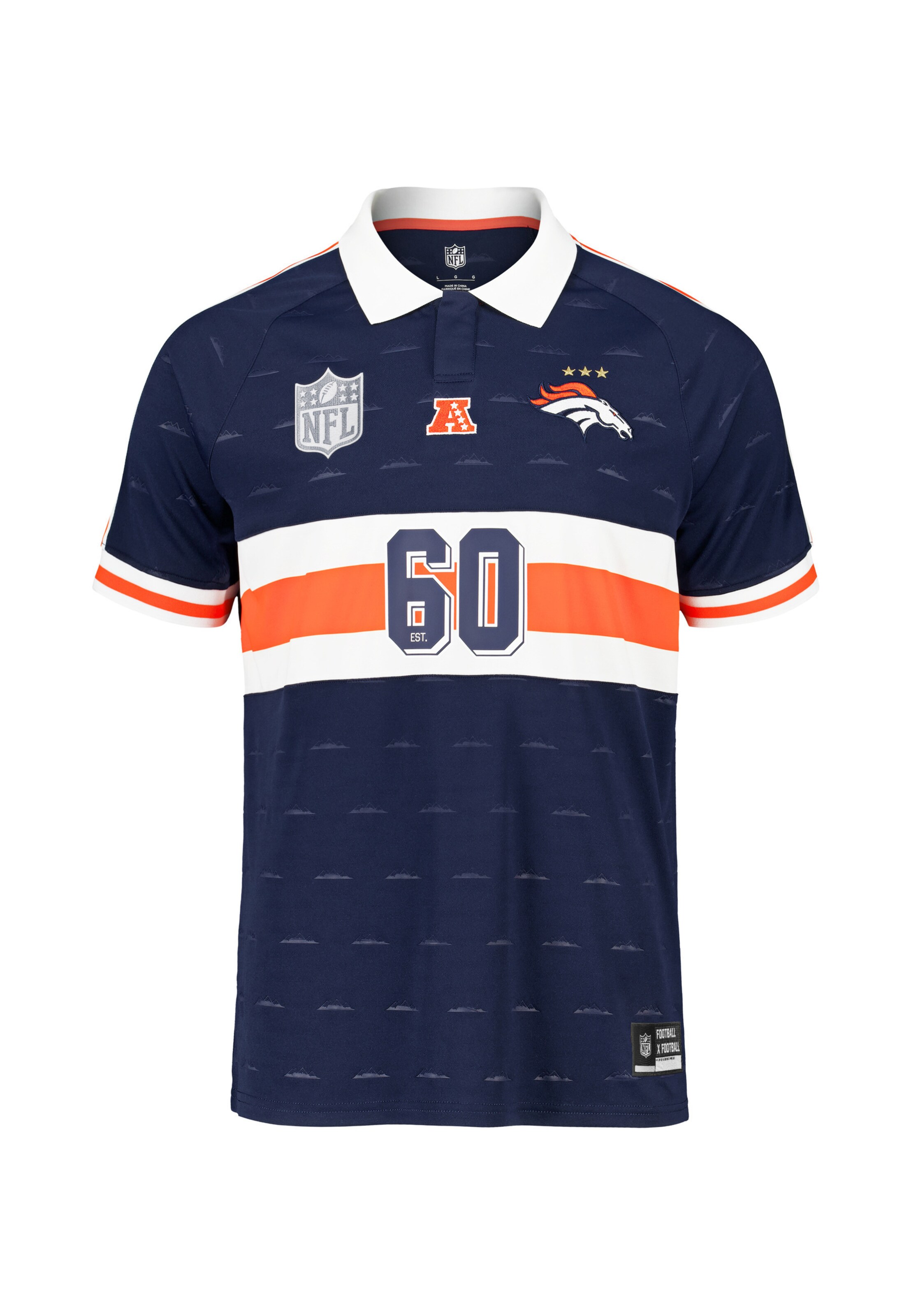 Fanatics Trikot 'Fanatics NFL Football x Football Fan Top '26(Denver Broncos)' in Blau: Vorderseite